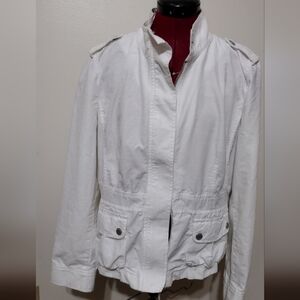 Ann Taylor white jacket size 14